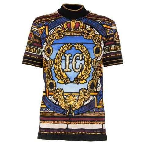 Dolce & Gabbana Black Julius Cesar Print Shirt for men 